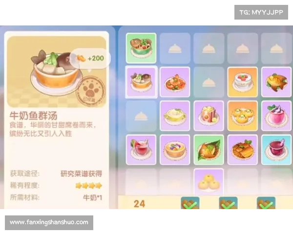 摩尔庄园手游最新菜谱合集与制作技巧详解